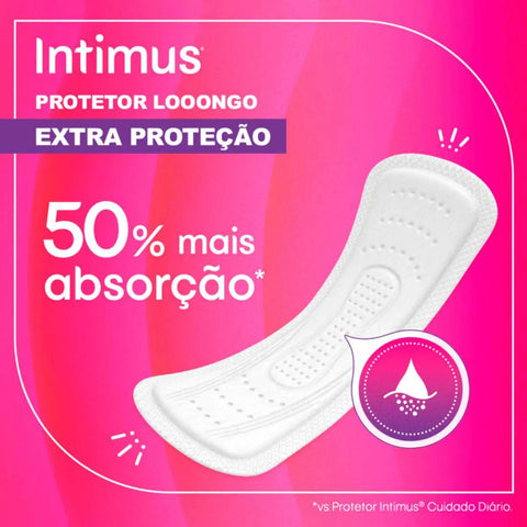 Protetor Diário Intimus Extra Proteção Longo 48 Unidades