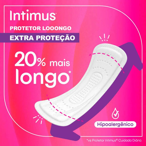 Protetor Diário Intimus Extra Proteção Longo 48 Unidades