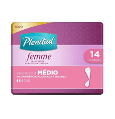 Protetor Diário Plenitud Femme Médio Com 14 Unidades