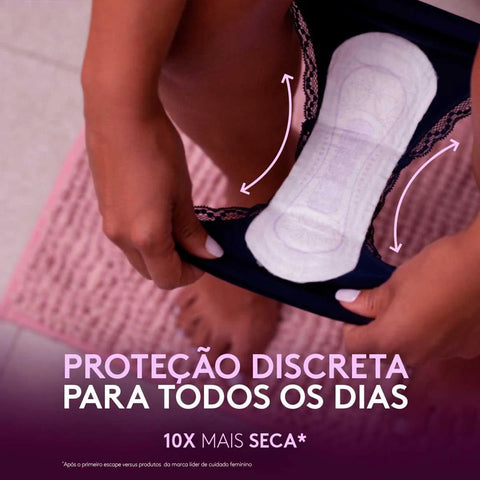Protetor Diário Poise Para Escape de Urina Absorção Leve 14 Unidades