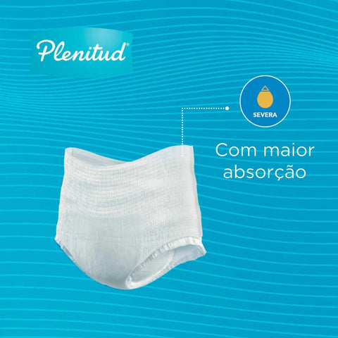 Roupa Íntima Descartável Unissex Plenitud Active Plus P/M Absorção Intensa 32 Unidades