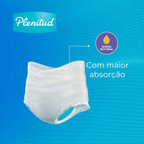 Roupa Íntima Descartável Unissex Plenitud Noturna G/Xg Absorção Intensa 14 Unidades