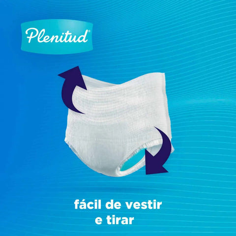 Roupa Íntima Descartável Unissex Plenitud Noturna G/Xg Absorção Intensa 14 Unidades