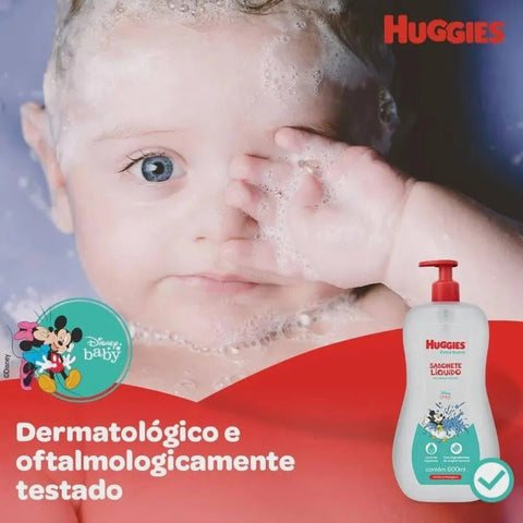 Sabonete Líquido Da Cabeça Aos Pés Huggies Extra Suave 600ml