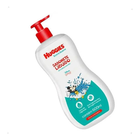 Sabonete Líquido Da Cabeça Aos Pés Huggies Extra Suave 600ml
