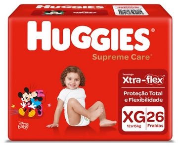 Fralda Huggies Supreme Care  Tamanho XG - 26 Unidades