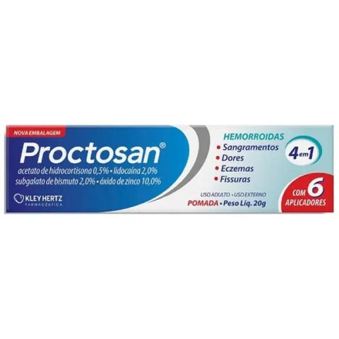 Proctosan  0,5% + 2% + 2% + 10% - 20 g - Pomada