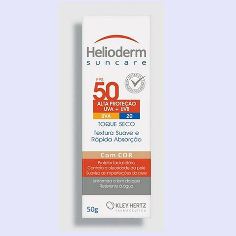 Protetor Solar Facial Helioderm  Com Cor - FPS 30 - 50 g