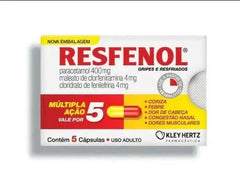 Resfenol  400mg + 4mg + 4mg - 5 Unidades - Cápsula (A1)