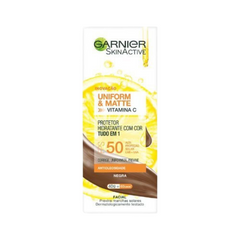 Protetor Solar Facial Garnier Uniform & Matte Vitamina C  Negra - FPS 50 - 40 g
