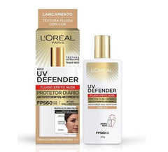 Protetor Solar Facial L'Oréal UV Defender  Cor 3.0 - FPS 60 - 40 g