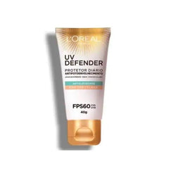 Protetor Solar Facial L'Oréal  Expertise Antioleosidade  Cor Clara - FPS 60 - 40 g