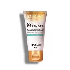 Protetor Solar Facial L'Oréal  Expertise Antioleosidade  Sem Cor - FPS 60 - 40 g (A1)