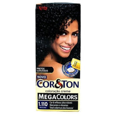 Tintura Cor & Ton Mega Colors Nº 1.100 Preto Onix
