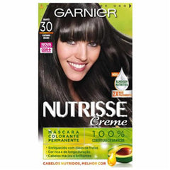 Tintura Garnier Nutrisse Creme Nº 30 Castanho Escuro Grafite