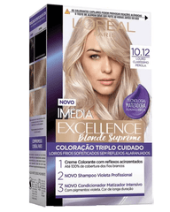 Tintura L'Oréal Imédia Excellence Blondes Suprême Nº 10.12 Louro Claríssimo Pérola