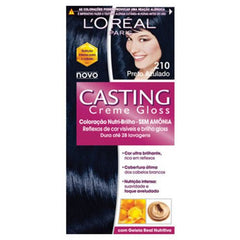 Tonalizante L'Oréal Casting Creme Gloss N° 210 Preto Azulado