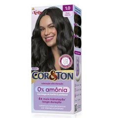 Coloração Niely Cor&Amp;Ton 0% Amônia 1.0 - Preto Intenso