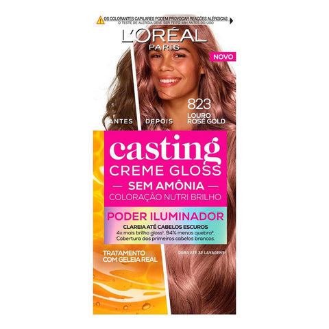 Creme Gloss Casting Poder Iluminador 823 Louro Rose Gold