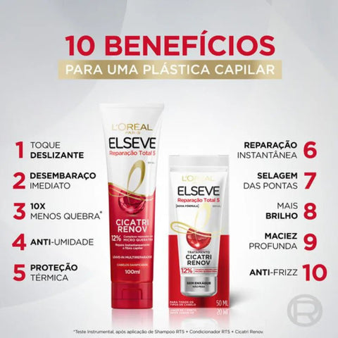 Elseve Reparação Total 5 Cicatri Renov Creme Pentear 100ml