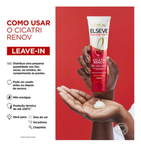 Elseve Reparação Total 5 Cicatri Renov Creme Pentear 100ml