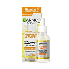 Garnier Skinactive Serum Facial Uniform e Matte Vitamina Com 30 Ml