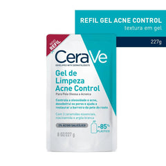 Gel de Limpeza CeraVe Acne Control Refil  Pele Oleosa e Acnéica - 227 g
