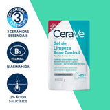 Gel de Limpeza CeraVe Acne Control Refil  Pele Oleosa e Acnéica - 227 g