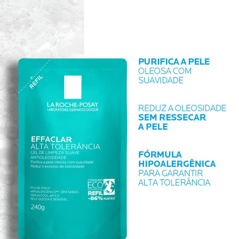 Gel Para Limpeza Facial La Roche-Posay Effaclar Alta Tolerância Refil  240 g