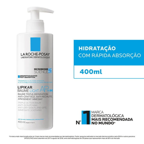 Hidradante Corporal Lipikar Baume Light Ap+M 400 Ml