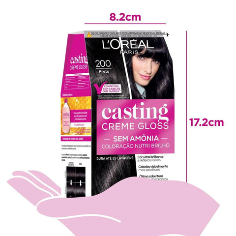 Kit Casting Gloss Tintura Creme 200 Preto