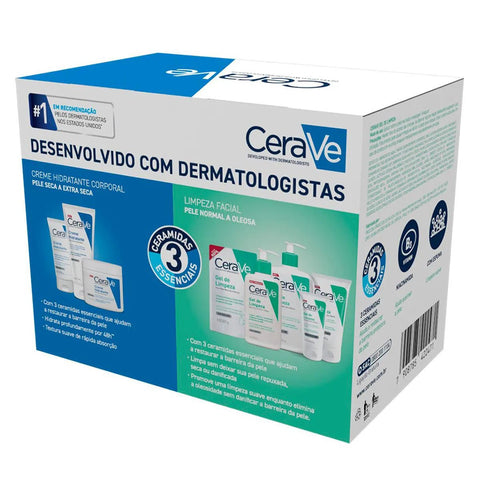 Kit CeraVe Creme Hidratante + Gel de Limpeza  454 g + 40 g