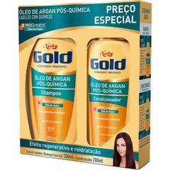 Kit Niely Gold Óleo de Argan Shampoo Com 300Ml + Condicionador Com 200Ml