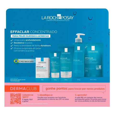 Kit Promocional Effaclair Sabonete Concentrado 70g + Gel Concentrado 50g