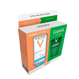 Kit Vichy Protetor Solar Facial Capital Soleil Hydra-Matte + Gel de Limpeza Facial Profunda Normaderm  FPS 50 - 30 g + 50 g