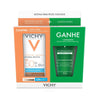 L'Oréal Kit Vichy Protetor Solar Facial Capital Soleil Hydra-Matte + Gel de Limpeza Facial Profunda Normaderm  FPS 50 - 30 g + 50 g (A1)