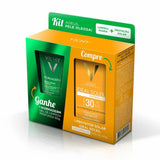 Kit Vichy Protetor Solar Idéal Soleil Antibrilho + Gel de Limpeza Profunda Normaderm  FPS 30 - 60 g