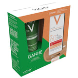 Kit Vichy Protetor Solar UV Pigment Control + Gel de Limpeza Facial Profunda Normaderm  Cor 2.0 - FPS 60 - 40 g + 50 g