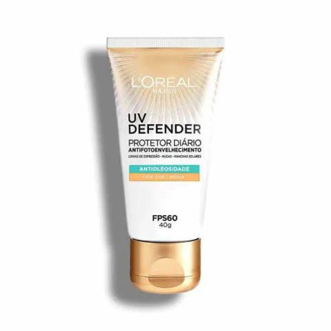 Protetor Facial FPS 60 L'Oreal UV Defender Médio 40g