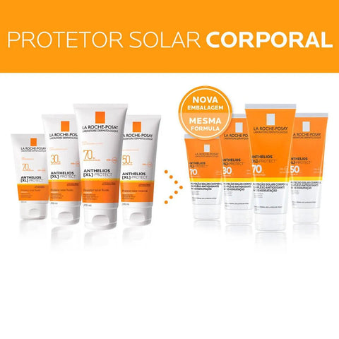 Protetor Solar Corporal La Roche-Posay Anthelios [XL]-Protect  Sem Cor - FPS 30 - 200 mL