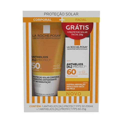 Protetor Solar Corporal La Roche-Posay Anthelios [XL]-Protect  Sem Cor - FPS 50 - 200 mL + 25 g
