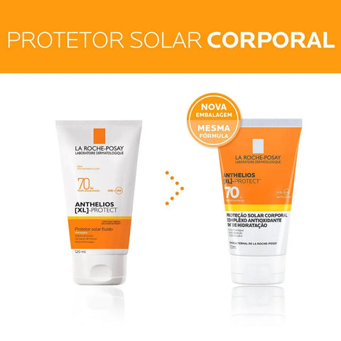 Protetor Solar Corporal La Roche-Posay Anthelios [XL]-Protect  Sem Cor - FPS 70 - 120 mL