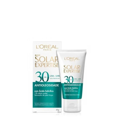 Protetor Solar Facial L'Oréal  Expertise Antioleosidade  Sem Cor - FPS 30 - 40 g