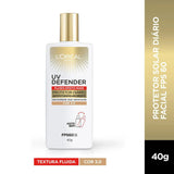 Protetor Solar Facial L'Oréal UV Defender  Cor 3.0 - FPS 60 - 40 g