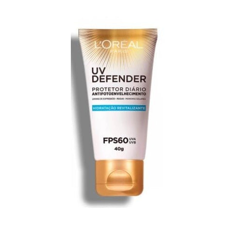 Protetor Solar Facial L'Oréal UV Defender  FPS 60 - 40 g
