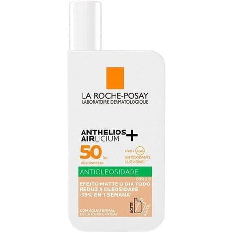 Protetor Solar Facial La Roche-Posay Anthelios Airlicium  Cor 2.0 - FPS 50 - 40 mL
