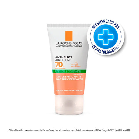 Protetor Solar Facial La Roche-Posay Anthelios Airlicium  Pele Morena - FPS 70 - 40 g