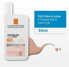 Protetor Solar Facial La Roche-Posay Anthelios HydrAOX  Com Cor - FPS 60 - 50 g
