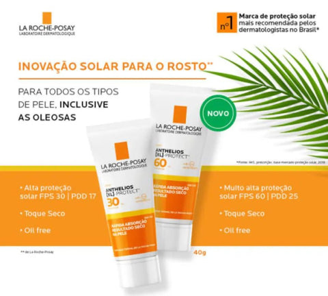 Protetor Solar Facial La Roche-Posay Anthelios XL Protect  FPS 60 - 40 g