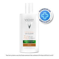 Protetor Solar Facial Vichy Capital Soleil UV-Clear  Cor 4.0 - FPS 60 - 40 g